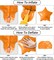 10PCS Halloween Foil Stars Shape Balloon - 18 Inch (Purple Black Orange)